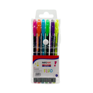Paquete con 8 plumas de gel en tonos neón, 1.0mm, color surtidos / ygb122-3