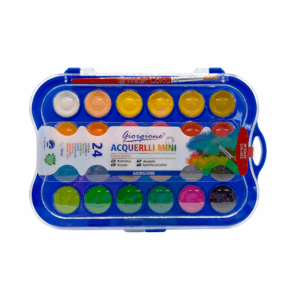 Estuche con 24 acuarelas + pincel, variedad de colores / yl02-150