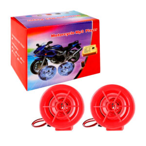 Juego de 2 bocinas altavoces mp3 para motocicleta con caja de audio y control, variedad de colores / motorcycle mp3 player / yu528