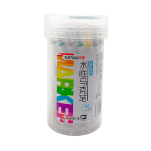 Bote con 36 plumones marcadores doble punta de colores / xuetong / zp-0959