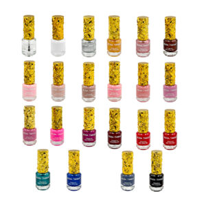 1pza Esmalte para uñas nail polish con vitaminas y tapa dorada texturizada, 20ml, variedad de colores / zxq03238 / rosa tímida / vitamin nail polish