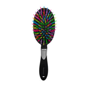 Cepillo de plástico para el cabello con cerdas onduladas de colores y hoyuelo colgante, variedad de colores / 296 / cepillo maxdona