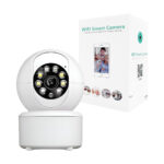 Cámara de vigilancia wifi inteligente con rotación de 360, almacenamiento en la nube, alarma en tiempo real, micrófono y puerto tf / bbg-60623 / mb-ly088-054 / wifi smart camera / cam-623