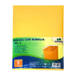 Paquete con 5 sobres burbuja para envío de documentos, 21.59x30.48cm / bolsas con burbuja mapasa / bf0241 / 966184