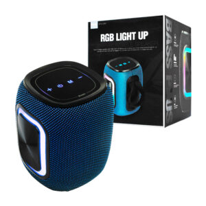 Bocina brodu pequeña rectangular, diseño compacto, recargable con conexión bluetooth, usb, tf, luz rgb, radio fm, variedad de colores / bts-2061 / rgb light up