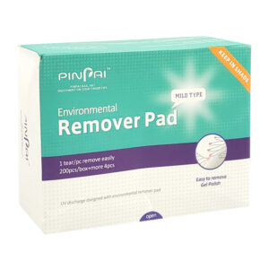 Caja con paquetes de 2 parches removedores de esmalte, usos varios / remover pad