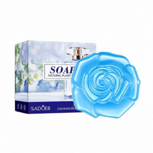 1pza Jabón dérmico en forma de rosa, con fragancia y bolsita de malla, variedad de funciones / sadoer / natural plant oils