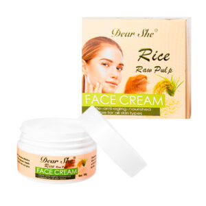 1pza Mini crema hidratante con extracto de arroz crudo para el cuidado de la piel, variedad de funciones / rice raw pulp / 60g / face cream