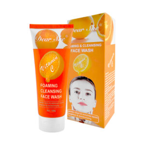 Gel facial limpiador con extracto de naranja con vitamina c, limpieza y reducción de poros, 100g / dear she foaming cleansing face wash / c724 / ds1208 / 1231