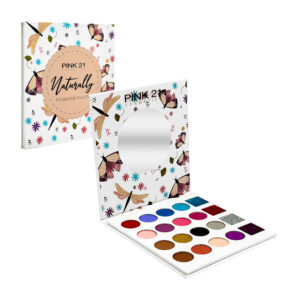Paleta de sombras para ojos cuadrado, con 16 tonos diferentes efecto mate, metálico y 4 sombras con glitter en polvo, variedad de tonos / cs2549 / naturally / pink 21