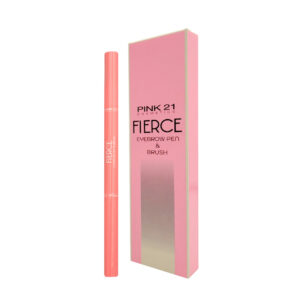 1pza lápiz retráctil para cejas con mini cepillo, variedad de tonos / cs2637 / fierce eyebrown pen & brush / pink 21