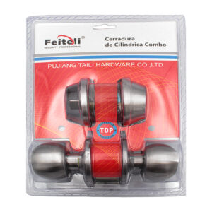 Combo de cerradura feiteli con perilla y cerrojo de llave con seguridad alta anticorrosión / cerradura de cilindrica combo / d101-5871ss