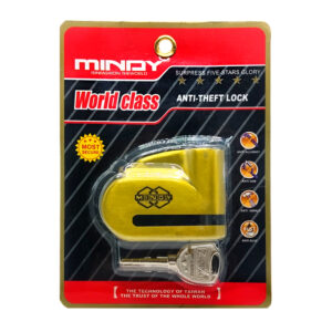 Candado de alto rendimiento para motocicleta - bicicleta, seguridad máxima, anticorrosión, resistente a corte, impacto o ganzúa + juego de llaves / candado mindy / d260 / d2