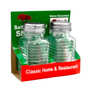 Saleros pequeños cuadrados con tapa metálica y de cristal, usos varios /fh-0196