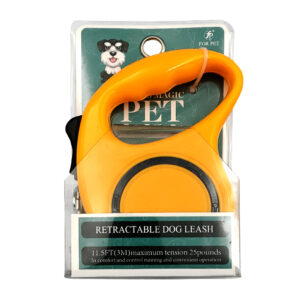 1pza Correa enrollable tipo flexómetro, retráctil, con cuerpo de plástico, gancho metálico y medida de 3m, variedad de colores / fp-78 / for pet