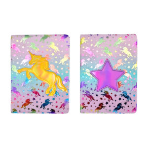 Cuaderno acolchado suave, estampado unicornio multicolor / fy-5-3 / fy-4-3