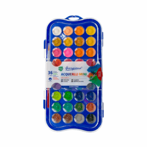 Estuche con 36 acuarelas + pincel, variedad de colores / yl02-151