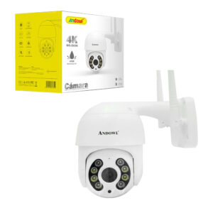 Cámara de seguridad inteligente andowl con detección de 0 a 12 metros, ángulo de 72°, a prueba de agua ip66 y resolución 4k / camera / g636