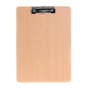 Tabla portadocumentos de madera con broche tipo pinza, 22x31.5cm / gpm-6907