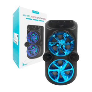 Bocina great nice de 6 pulgadas, rectangular, inalámbrica con conexión bluetooth, usb, tf, auxiliar, luz rgb y altavoces con diseño de rin, variedad de colores / gts-2235 / bocina 3x2 pulgadas