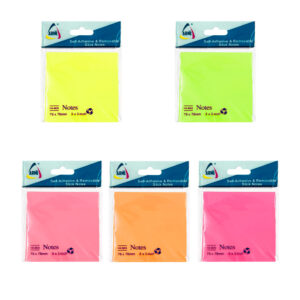 Paquete con notas adhesivas / post it armi, variedad de colores, 76x76mm