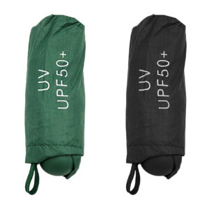 Paraguas - sombrilla de bolsillo pequeño plegable con protección uv upf50+, mango esférico + correa, variedad de colores / hy926 / uv upf50+
