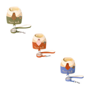 Pechera acolchada con correa para mascota, con diseño de corbata y bordado cute bear, variedad de tallas / jr2546 / 2546 / zichen