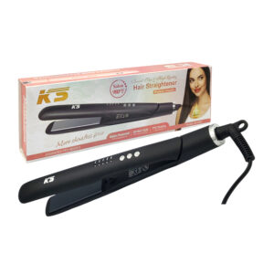Plancha para el cabello, 5 temperaturas, broche de seguridad, placa de cerámica