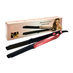 Plancha para el cabello, 4 temperaturas, placa de acero, variedad de colores