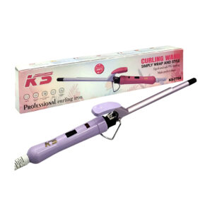 Pinza rizadora delgada, acero inoxidable, temperatura 280°, variedad de colores