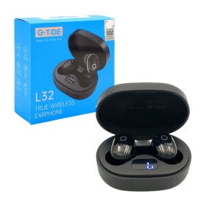 Audífonos inalámbricos g-tide con estuche de carga y pantalla digital, variedad de colores / true wireless earphone / l32