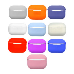 Funda de plástico liso para airpods, ajustable, variedad de colores / lu1291
