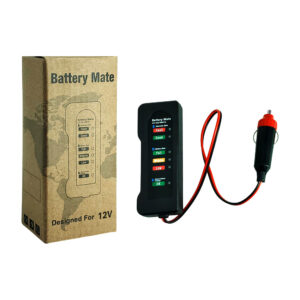 Probador / analizador de batería con plug para coche o motocicleta, 12v / battery mate / lu1352
