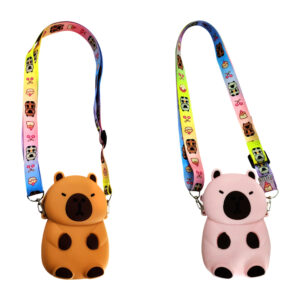 Monedero pop It chico de silicón en forma de capibara, variedad de usos / lu1359