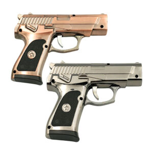 Mechero encendedor rellenable con forma de pistola, variedad de colores / lu9262