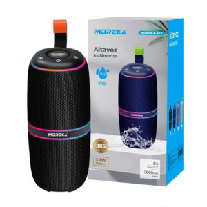 Bocina bluetooth moreka con protección ipx6 y luz rgb / variedad de colores / MOREKA-423