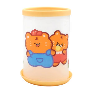 Porta lápices armable con estampado kawaii, 11cm / mt1166
