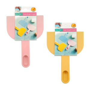 Espátula de plástico con cuchara medidora para repostería, variedad de colores
