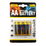 Blíster con 4 pilas recargables andowl AA de 4800mah / battery / q-aa01