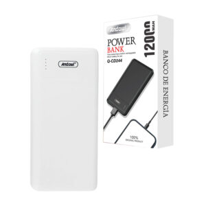 Power bank / batería portátil andowl con 2 puertos usb, 12000mah, variedad de colores / q-cd244