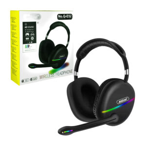 Audífonos diadema inalámbrica gamer andowl con micrófono y luces rgb, v5.1, 6d sound / q-e52