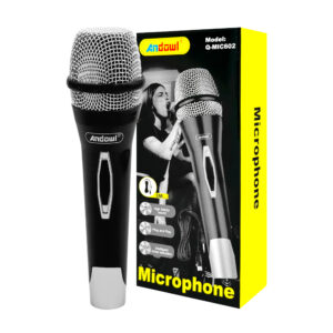 Micrófono alámbrico andowl con sonido de alta fidelidad y reducción de ruido inteligente / microphone / q-mic602