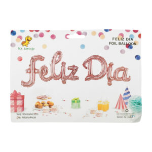 Paquete con globos metálicos en forma de letras para letrero de feliz día, variedad de usos / foil balloon / qlt0223