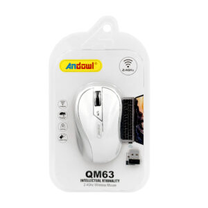 Mouse óptico inalámbrico andowl con adaptador usb, 24ghz / intellectual rtionality / qm63