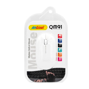 Mouse óptico inalámbrico andowl de alta precisión, 2.4ghz / wireless optical mouse / qm91