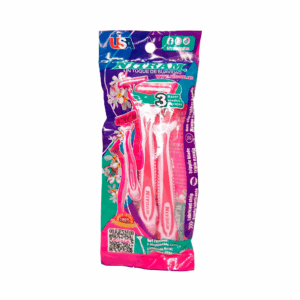 Bolsa con 2 rastrillos femeninos, plásticos de triple navaja, usos varios/nitram