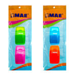 Paquete con 2 borradores grandes con sacapuntas mae, variedad de colores / sdg-2tbl