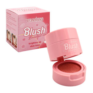 Blush en crema con aplicador en forma de corazón, variedad de tonos / yeahkiss blush / sh-39295 / envase cilíndrico con figura de corazón