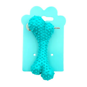 Juguete tipo mordedera de plástico con forma de hueso, 10cm, variedad de colores