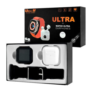 Smart watch ultra 8 con audifonos, 2 correas intercambiables y cargador de pines, variedad de colores / ultra 8 s8 / tb-6804